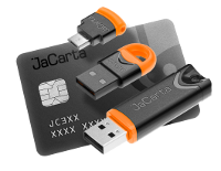 JaCarta PKI — USB-токен (в корпусе XL и Nano), MicroUSB-токен или смарт-карта для строгой двухфакторной аутентификации пользователей, безопасного хранения ключей, ключевых контейнеров программных СКЗИ, профилей и паролей.